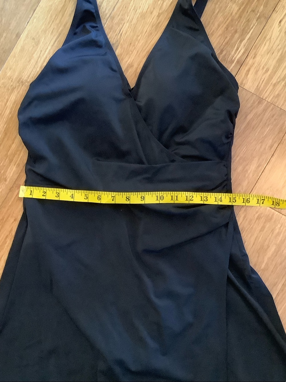 Denim&Co Black One-Piece Swimdress - Picture 4 of 9